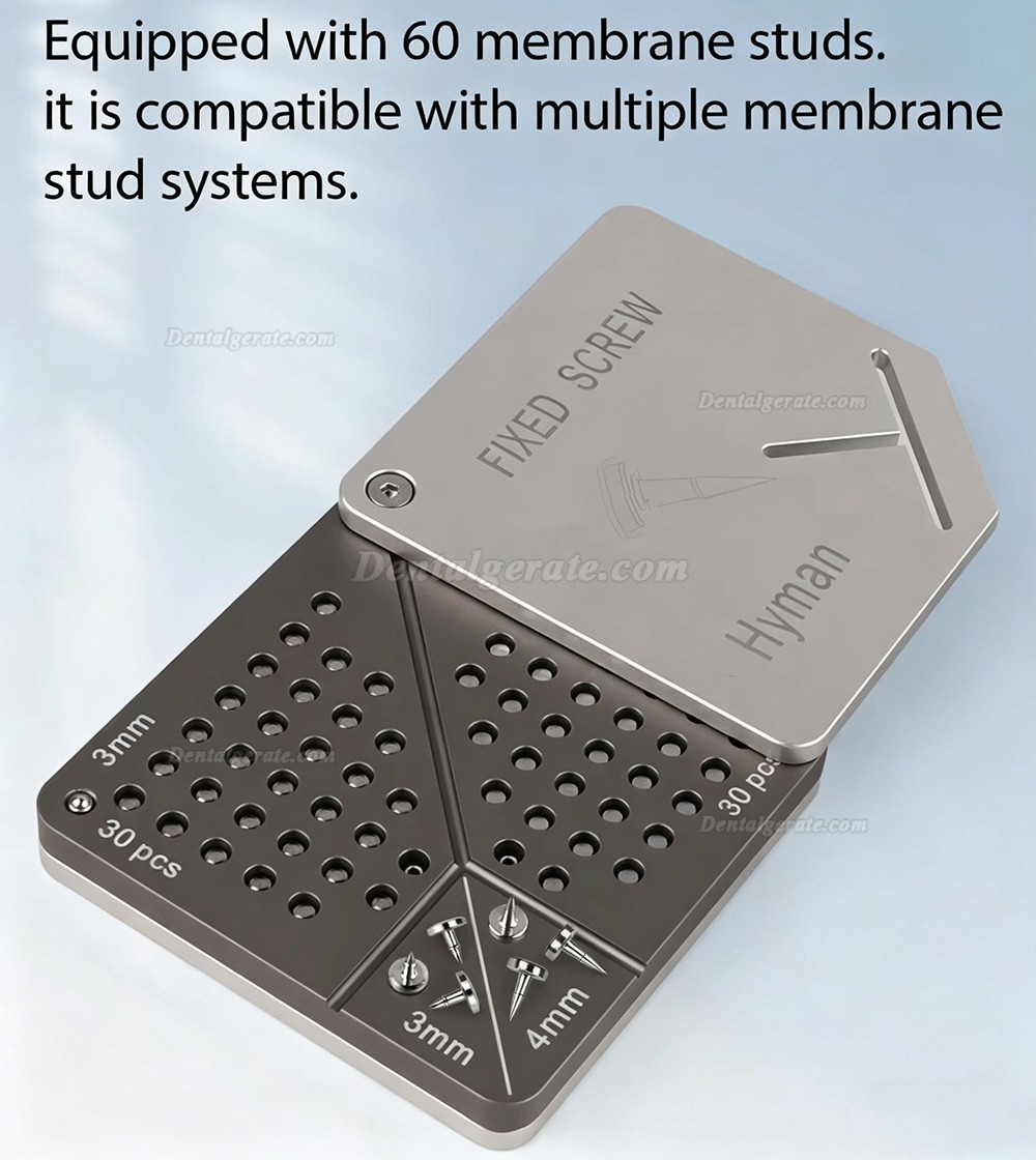 SEGMA Automatisches Mini-Membranfixationssystem, 30 St&uuml;ck Knochenstifte 3mm / 4mm f&uuml;r FGG & GBR